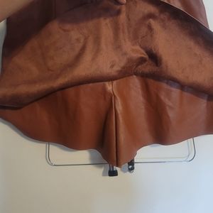 Do+Be Faux Leather Skort Medium